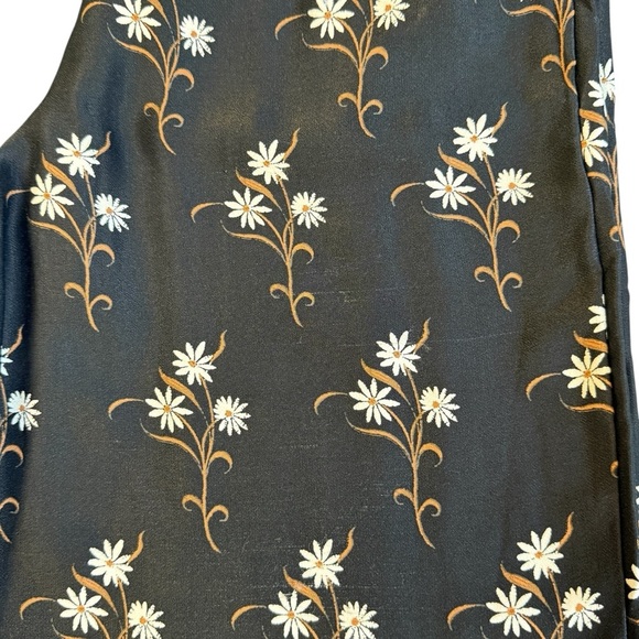 Anthropologie Wide Leg High Rise Pleated Silky Daisy Floral Pant. Size 8 #1676 - Picture 9 of 9